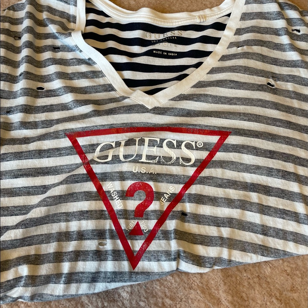 Distressed Guess T-Shirt